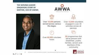 Karthik, CEO of AWWA sharing about his Serving Leadership journey.