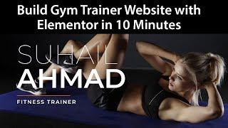 how to build website for Gym or Fitness Trainer with Elementor and Astra