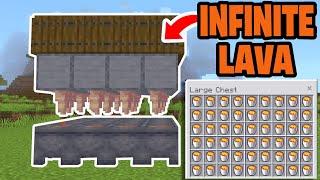 How To Make a Lava Farm In Minecraft Bedrock 1.21!