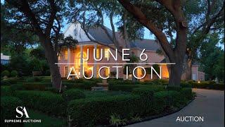 Preston Hollow North Dallas Texas Luxury Home For Sale by Auction June 6