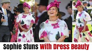 Fans in Joy: Duchess Sophie Stuns in Elegant 'Keres' Dress at Royal Ascot 2025