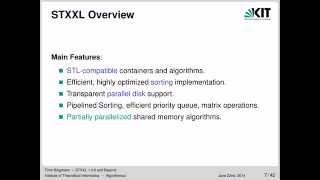 Talk: STXXL 1.4.0 and Beyond