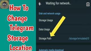 How To Change Telegram Storage Location To SDCard | Telegram Me Storage Setting Kaise Change Kare