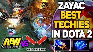 200 IQ Lastpick - HR BREAKING the Meta vs NaVi - Zayac World's BEST Techies Player - TI10 Qualifiers