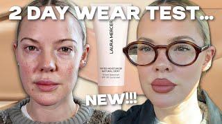 NEW LAURA MERCIER LONG WEAR TINTED MOISTURIZER NATURAL DEWY REVIEW & WEAR TEST on textured skin...