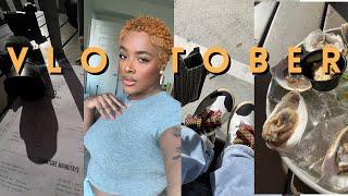 VLOGTOBER| type 4 hair woes, oyster happy hour, friendship red flags, weekly grocery haul