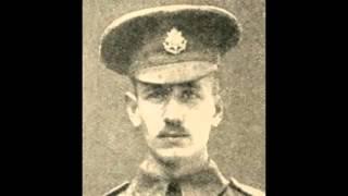 British soldier Edward Dwyer sings "We're Here Because We're Here" 1916