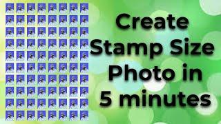 Create Stamp Size Photo in 5 minutes (Adobe Photoshop Basic Part 3}