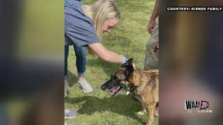 Sheffield Police Sgt. Nick Risner's family, K9 Whiske spend time together