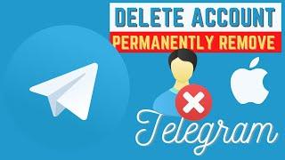 How to Delete a telegram account with iPhone | not Permanently removed from telegram