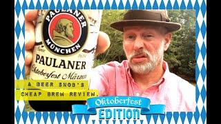 Paulaner Oktoberfest Beer Review 2020 by A Beer Snob's Cheap Brew Review