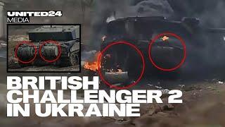 About British Challenger 2 Tank in action  & First Challenger 2 destroyed on frontline  