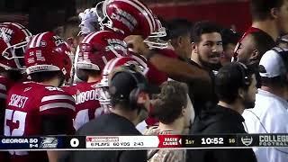 Louisiana QB Ben Woolridge 28 yard TD pass to John Stephens vs. Georgia Southern