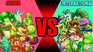 All Best Plants INTERNATIONAL vs CHINA - Who Will Win? - Pvz 2 Team Plant vs Team Plant