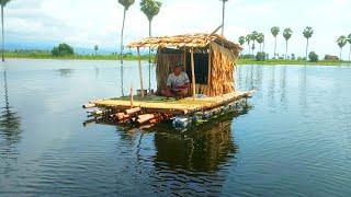 CAMPING 24 JAM DI ATAS RAKIT MENELUSURI DANAU TEMPE MANCING IKAN DI SIANG HARI