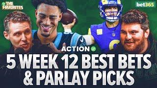 5 NFL Week 12 BEST BETS & NFL PARLAY Picks from Simon Hunter & Chad Millman | The Favorites Podcast