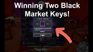 Winning 2 Black Market Keys in a Row!(Roblox Wild West)