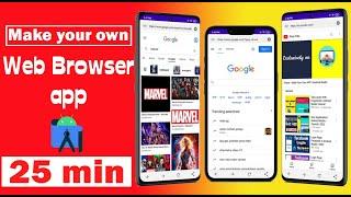 How to make Web Browser  App | Android Studio Tutorial | 2024