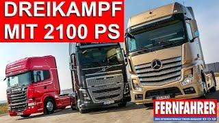 2100 PS! Vergleich der Spitzenmodelle von Mercedes, Scania und Volvo (2015)