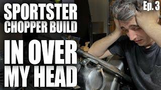 Sportster Chopper Build Ep 3 - Gas Tank, Oil Tank, Headlight