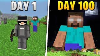 I Survived 100 Days with HEROBRINE in Minecraft Hardcore