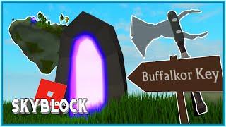 BUFFALKOR ISLAND, CRYSTALLIZED IRON, IRON WAR AXE! | Roblox Skyblock