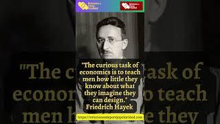 9.  The curious task of economics is to teach #friedrichhayek #economics #hayek #austrian #read