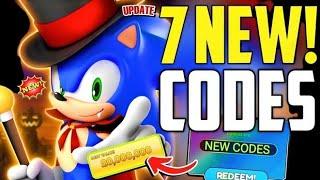 ""UPD CODES"" ROBLOX SONIC SPEED SIMULATOR ALL WORKING CODES OCTOBER 2024