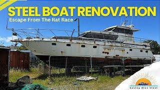 Escape the Rat Race - Steel Boat Renovation Ep 01 #boatrestoration #steelboat #boatlife