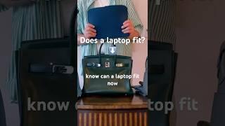 Does a laptop fit in a Birkin 35? #hermes #whatfits #birkin #hermeslindy #hermeskelly