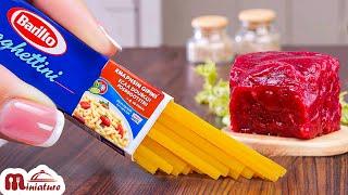  So Tasty Miniature Spaghetti & Meatballs And Philly Cheesesteak Recipe | ASMR Cooking Mini Food