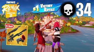 34 Elimination Duo Vs Squads Win Gameplay ft. @GaFNico (Fortnite Chapter 2 Remix Keyboard & Mouse)