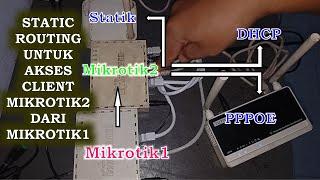 Static Routing Mikrotik untuk Remote Router dibawah mikrotik