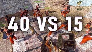 ОТБИЛИ РЕЙД 5-И КЛАНОВ 40 VS 15 | Vital Rust