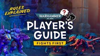 How to Warhammer - Fights First Phase Clarification! Warhammer 40k Rules Explained. 10th Edition.