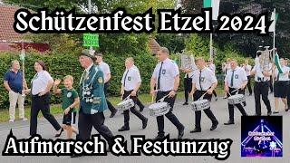 Schützenfest Etzel (Friedeburg) 2024 - Aufmarsch der Vereine und Festumzug