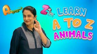 A to Z Animals | Learn Animals for Children | Cute Owl Education | @yashpatwardhan