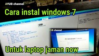 Cara mengatasi laptop terbaru tidak bisa instal menginstal windows 7 | setelan bios boot mode UEFI