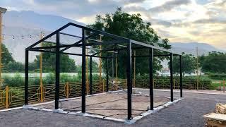 How to build a metal steel House  Amazing steel home work video