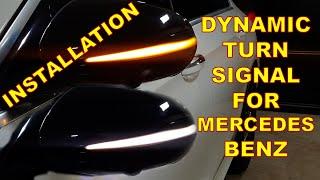 DIY How to install Sequential Dynamic Turn Signal LED Panel for Your MERCEDES W213, W205, W222 X253