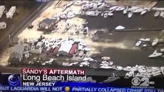 Tuckerton, NJ - Aerial View of Devastation from Hurricane Sandy