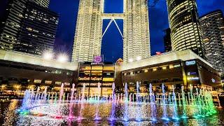 KLCC Lake Symphony Water Fountain - Magical  performance of sound and water.