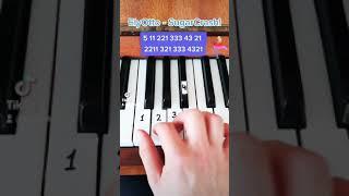 Обучалка на ElyOtto - SugarCrash on Piano EASY!!!