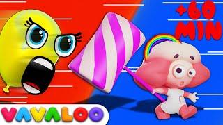 Big Balloons, Sweet Apples & Surprise Eggs! | Mega Compilation | Vavaloo Kids Songs