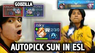 KINGKONG CHANGED NAME TO GODZILLA! EVOS REALLY AUTO-PICK SUN vs M6 CHAMPS ONIC PH in SNAPDRAGON