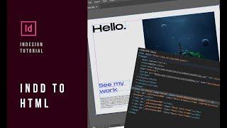 Indesign Tutorial - How to Export Indesign file into HTML (Read the description please)