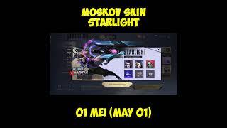 MOSKOV STARLIGHT SKIN REWARD 2023 - RILIS 01 MEI / RELEASED MAY 01 - MOBILE LEGENDS #mlbb #shorts