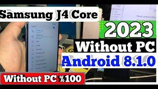 Samsung Galaxy J4 Core FRP Bypass Android 8.1.0 Oreo Without PC