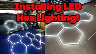 Installing LED Hex Lights in my Garage - An Easy, Modern and Bright Upgrade