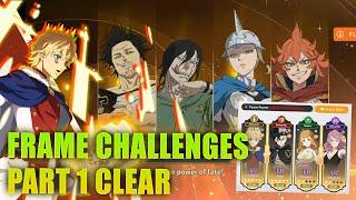 Frame Challenges Part 1 Clear | Lumiere & Black Asta | Black Clover M Season 14